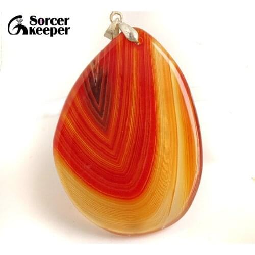 Natural Red Agates Pendants Charms Necklaces Womens Crystal Slice Brazil Healing Reiki Stone Beads for Jewelry Making BC104