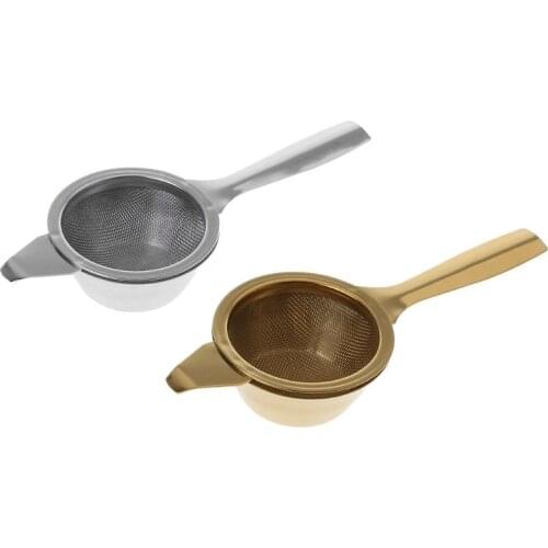Stainless Steel Mesh Tea Infuser Metal Cup Strainer Strainer Loose Leaf Filter With Handle Kitchen Tool