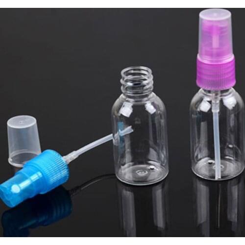 New 1pc 30ml 50ml 100ml Random Color Travel Transparent Plastic Perfume Atomizer Small MIni Empty Spray Refillable Bottle