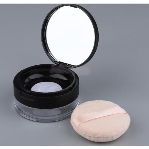 20g Plastic Empty Powder Puff Case Face Loose Powder Blush Makeup Cosmetic Jar Containers With Mesh Sifter Makeup Tools