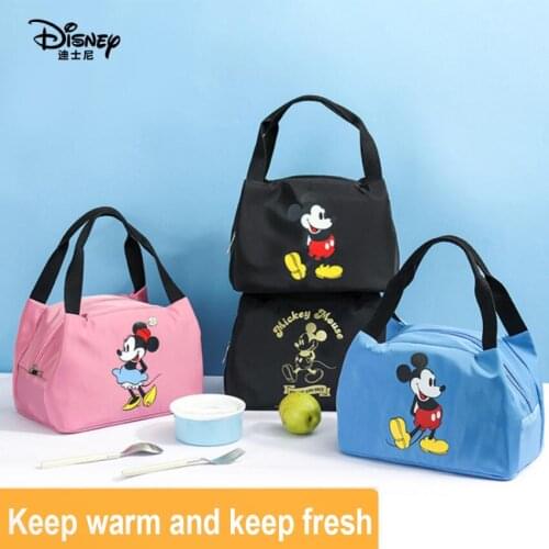 Disney New Mickey Portable Lunch Box Bag Aluminum Foil Thickened Lunch Bag Large Capacity Lunch Box Bag Insulation Bag