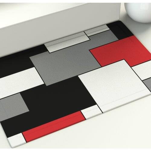 Nordic Mat Kitchen Bedroom Entrance Doormat Home Hallway Floor Decoration Living Room Carpet Wood Grain Bathroom Anti-Slip Rug