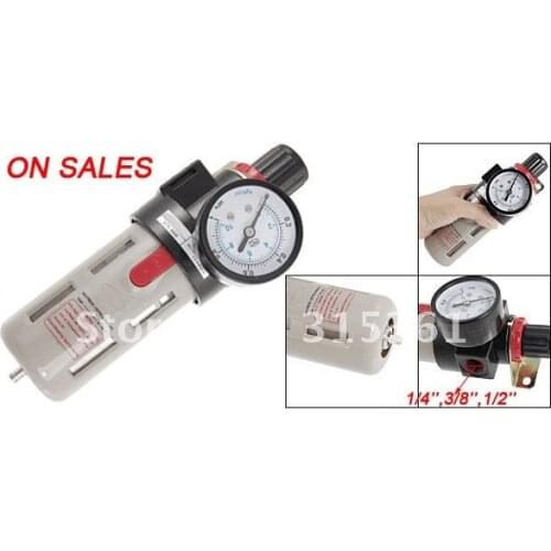 Free Shipping 1/4-1/2'' Air Source Gas Treatment Pressure Regulator With Cover BFR-2000,BFR-3000 or BFR-4000