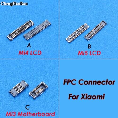 ChengHaoRan Touch Screen Digitizer LCD Display FPC Connector Plug MotherBoard Pin For Xiaomi Mi3 Mi4 Mi5