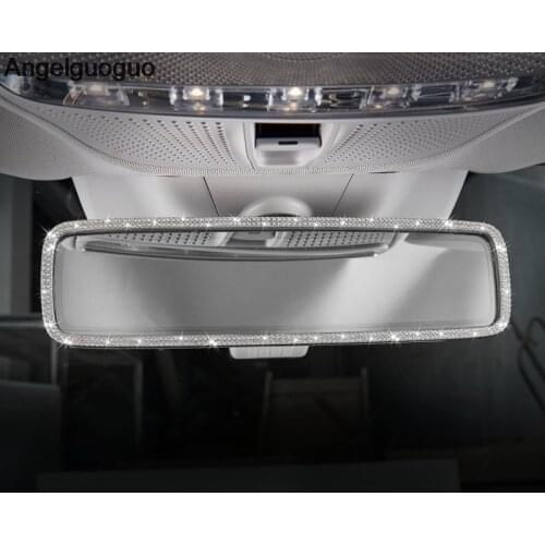 Car styling For Mercedes Benz E W213 class E200 E300l 2016-2019 Interior Rearview Mirror Decorative Frame Cover Trim