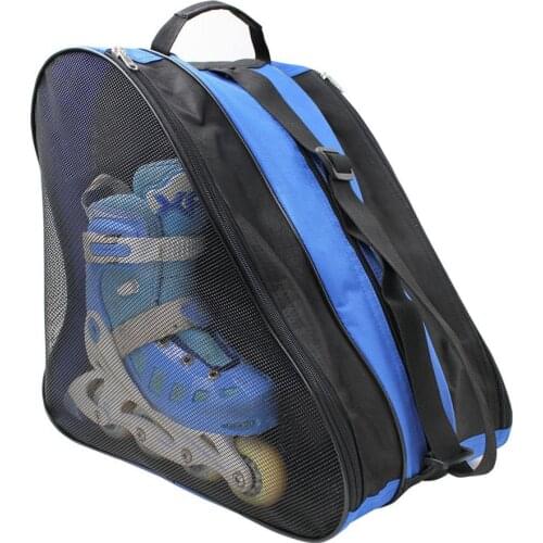 Roller Skate Bag Large Capacity 3 Layers Breathable Skate Carry Bag Case Oxford Polyester Triangle Skating Bag Snowboard Tools