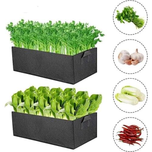Rectangular Felt Non-woven Planting Bag Flower Vegetable Plant Seedling Growing Bag
