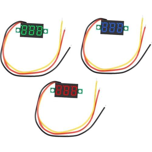 0.36 inch 3 Wires Digital Display Voltmeter Good Stability and High Measurement Accuracy Panel Volt Voltage Meter Instrument