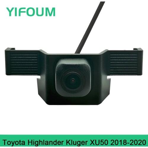 YIFOUM HD CCD Car Front View Parking Night Vision Positive Waterproof Logo Camera For Toyota Highlander Kluger XU50 2018 2019-20