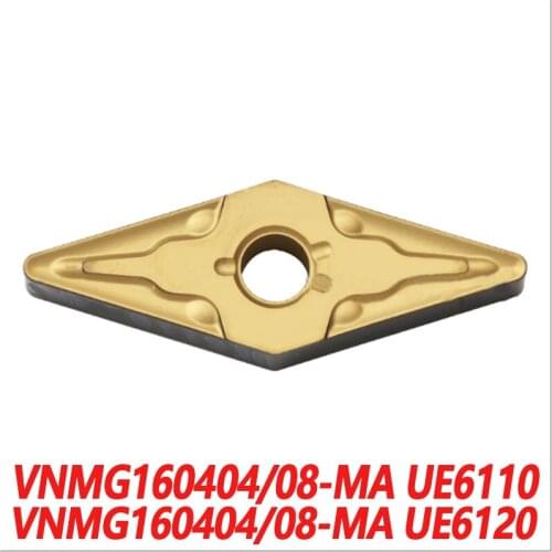 100% Original VNMG VNMG160404-MA UE6110 VNMG160408-MA UE6120 10pcs CNC lathe Insertion Carbide Insert Efficient And Durable MA