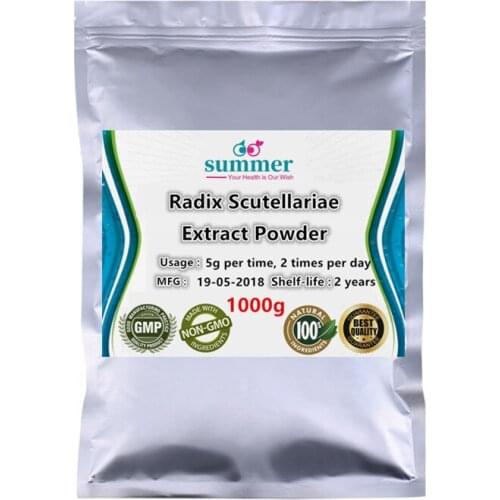 1000g Wild Radix Scutellaria extract powder,Huang qin extract powder for anti inflammation,Effect on immune function
