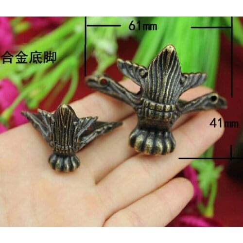 20Pcs Large 61 * 41MM antique foot / zinc alloy foot care / furniture feet / foot antique decorative wooden box
