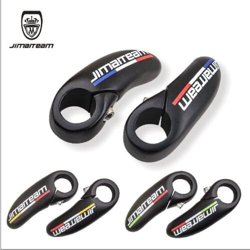 2020 newJIMAITEAM bicycle handlebar horn Full Carbon Fiber Bicycle Bar Ends Handlebar MTB Ergonomic Bar End Carbon Bike Bar Ends