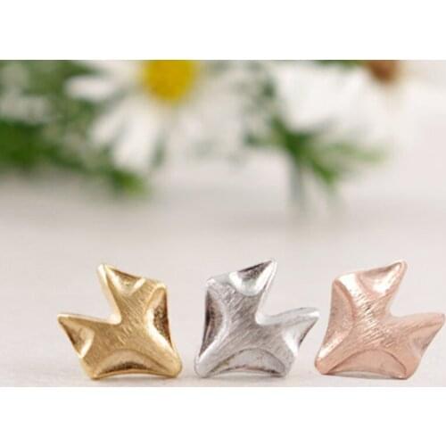 30Pairs of Fashion Gold Silver Pink Gold Lowrie Fox Stud Earring Women Jewelry