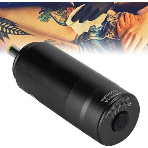 DC Interface 1200mAh Wireless Machine Power Supply Motor Tattoo Pen Power Supply Tattoo Artist Body Art Power Supply Accessory