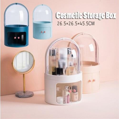 Large Capacity Makeup Organizer Cosmetic Storage Box Portable Jewelry Container Dustproof Drawer Waterproof with Lid