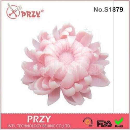 DIY 3D Chrysanthemum Flower Silicone Molds Decorating Chocolate Silicon Soap Mold Fondant Cake Decoration Silica Gel Mold