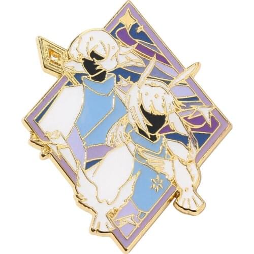 Game Sky Guangyu White Bird Mushroom Brooch Metal Enamel Badge Collection For Clothes Backpack Lapel Pins Souvenir Cosplay Gifts