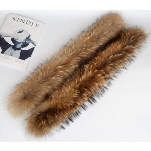 JKP 2020 New Natural Raccoon Fur Hat Accessories Winter Real Fur Scarf for Women and Men Warm Casual Fashion Fur Scarves