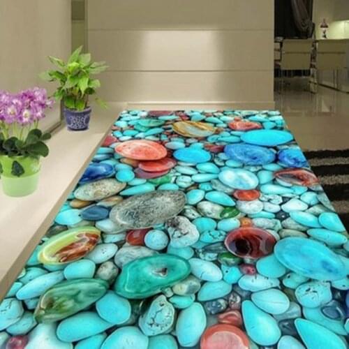 Creative Cobblestone 3D Printing Hallway Carpets for Living Room Bedroom Area Rugs Kitchen Bathroom Anti-Slip Floor Mats/Carpet