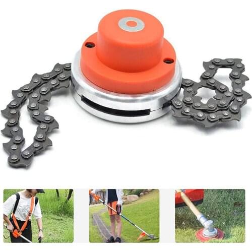Trimmer Head Chain Brushcutter Newest Universal Garden GrassTrimmer with Thickening Chain For Lawn Mower GardenTools Part