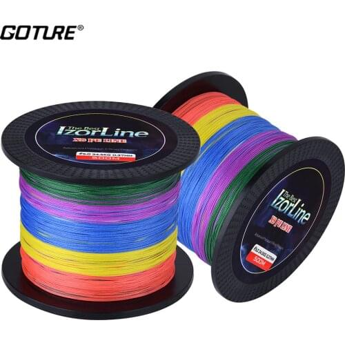Goture 300M 500M PE Fishing Line 8 Strands Braided Fishing Line 29-76LB Multifilament Fishing Cord for Carp Bass Pike Fishing