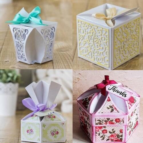 Various Pop-up 3D Box Metal Cutting Dies Stencil Scrapbook Album Embossing For Gift Card Making Handcrafts Decor