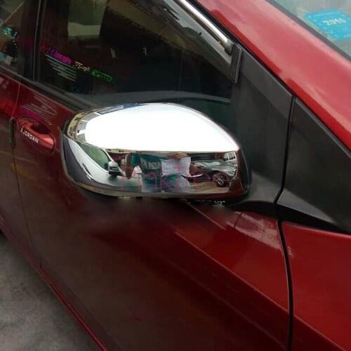 For Honda City 2009- 2014 Door Mirror Cover Rearview Rear View Overlay Panel Car Tuning Accessory Styling