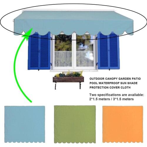 Outdoor Canopy Garden Patio Pool Waterproof Sun Shade Protection Cover Cloth Sun Shade Cloth and picnics on outdoor balconies