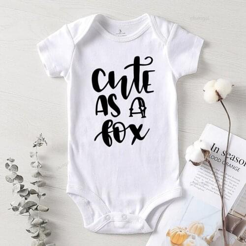 Fall Clothes for Toddler Girls Newborn Baby Boy Winter Costume Cotton Infant Boy Winter Rompers Kids Clothing Cute As A Fox
