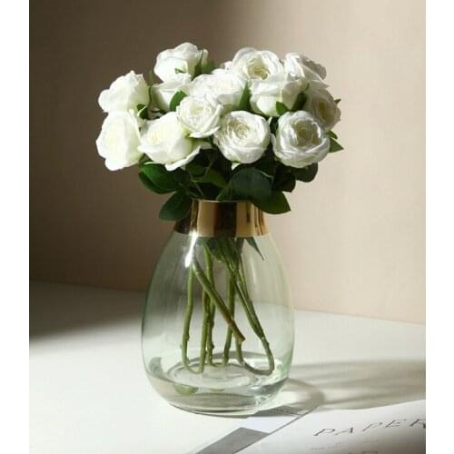 Nordic Design Plastic Vase European Decoration Home Flower Vase Flower Arrangement Hydroponic Tabletop Vase For Flower Decoratio