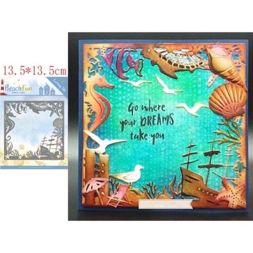 Underwater world border troqueles de corte de metal scrapbooking cutting dies DIY dies scrapbooking nouveau arrivage 2021 die