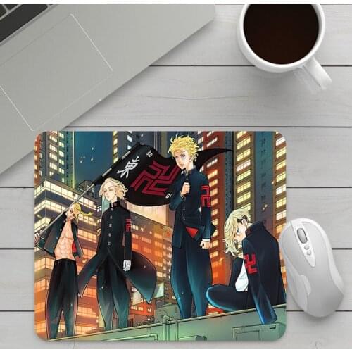 Rubber Mat Keyboard Gaming Accessories Tokyo Revengers Mousepad Anime Mouse Mats PC Gamer Cabinet Genshin Impact Mouse Pad Small
