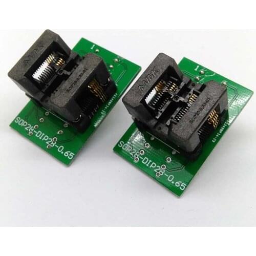 SSOP8 TSSOP8 to DIP8 Programming Socket Pitch 0.65mm IC Body Width 4.4mm 173mil Flash Test Socket Adapter