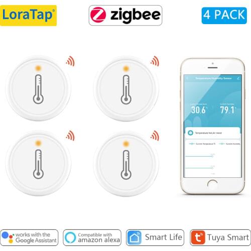 Tuya ZigBee 3.0 Wireless Temperature and Humidity Sensor works with Home Assistant Smart Life Zigbee2MQTT DIY