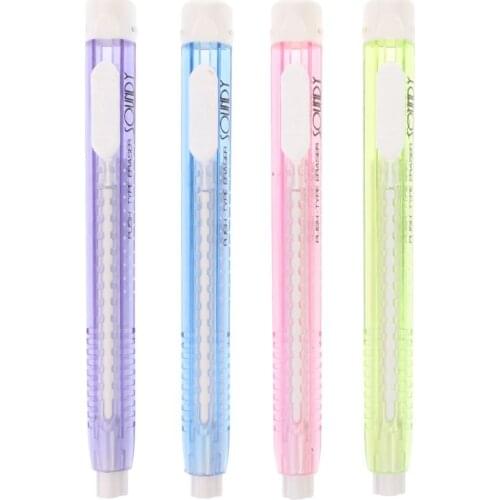 Creative Mechanical Pen Shape Eraser Rubber Retractable Stationery School Supplies Student Kids Gift Toy R9UA