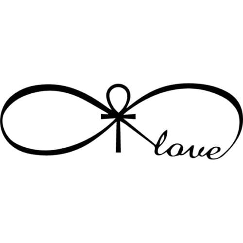 16.8X5.3CM Love Life Symbol Art Vinyl Decal Car Window Trunk Sticker Decoration