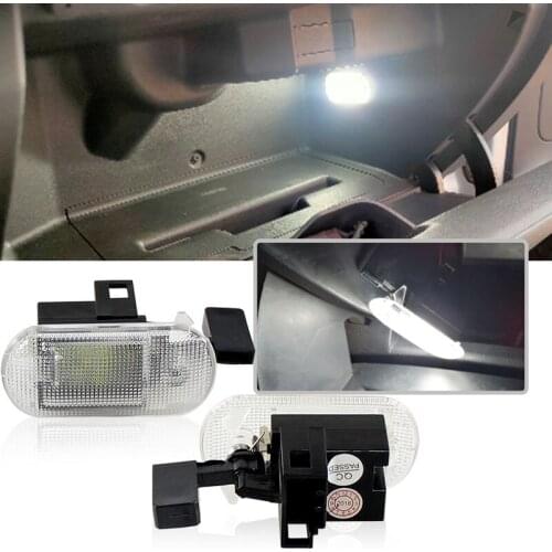 2X Error Free LED Glove Box Storage Compartment Light Lamp For VW Golf Jetta MK4 Bora Touran Touareg Caddy 1J0 947 301 1J0947301