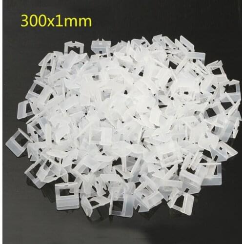 300 pieces of leveling system Clip wedges wall floor spacers 1mm