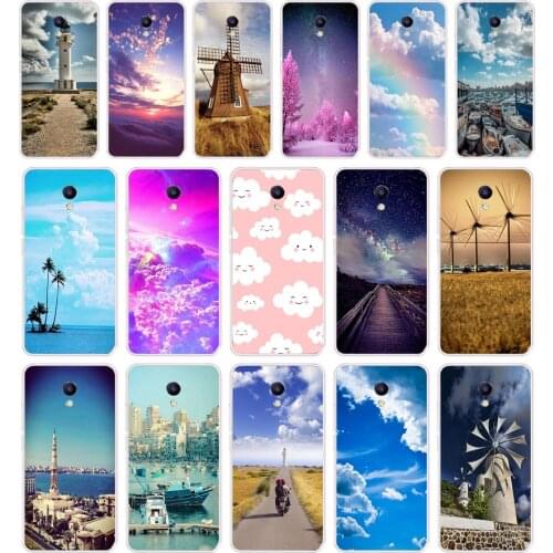 41SD clouds on blue sky Soft Silicone Tpu Cover phone Case for Meizu M5 M5S M5C M6 M6S M6T Note Pro 7 Plus