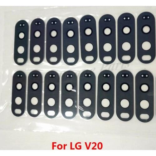 50PCS/lot Silver/ Black/ Pink Back Camera Glass Lens Cover + Frame Holder For LG V20