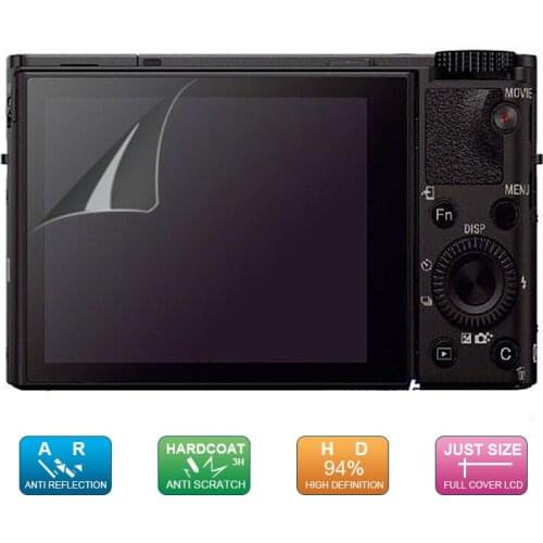 6pcs, 3pack) LCD Guard Film Screen Display Protector for Sony RX100 II III IV V VI RX100M5 RX100M4 RX100M3 RX10M3 RX10M2 RX1RII