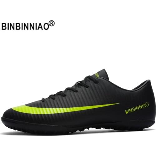BINBINNIAO Professional Football Boots Cleats Men Boys Original Soccer Shoes Adult Kids TF/FG Grass Training Sport Sneakers