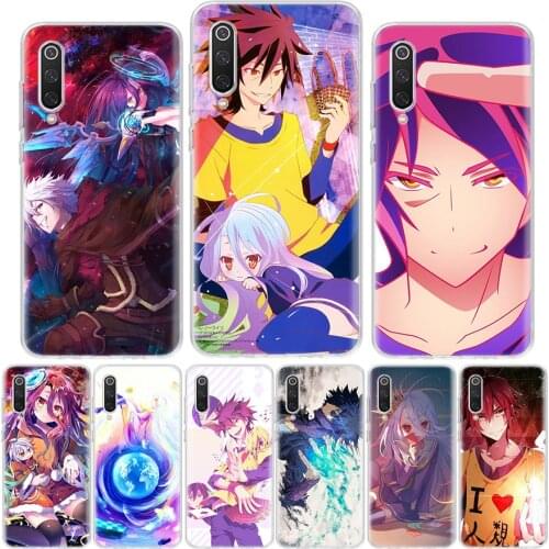 Anime No Game No Life Phone Case For Xiaomi Redmi Note 10 9 9S 8 8T 7 6 5 9C 9A 8A 7A 6A 5A Pro S2 K20 K30 Coque