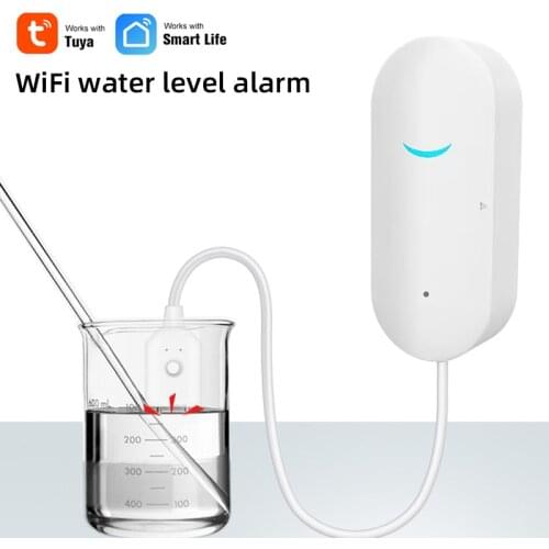Tuya/Smart Life APP Control,WiFi Water Leakage Detector,Smart Water Sensor with App Notification,Leak Monitor for Smart Home