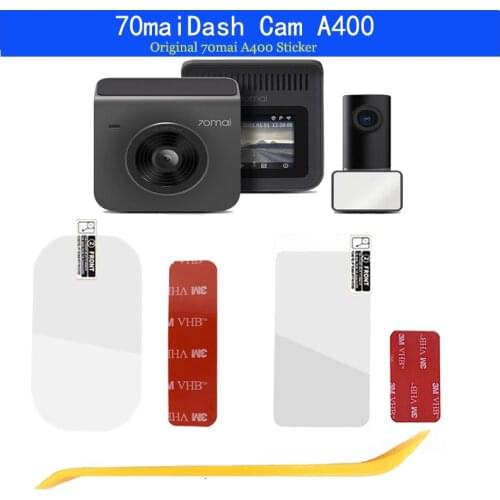 For original 70mai Dash Cam A400 Dash Cam Smart 3M Film and Static Stickers for 70mai Cam A400 Car DVR 3M film