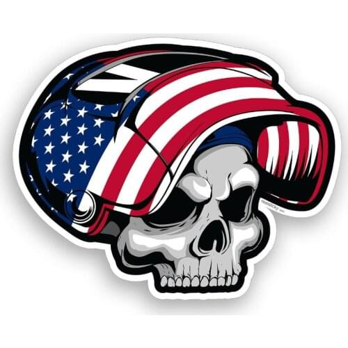 Cold American Welder Skull Horror Sticker Hard Hat Helmet Sign Toolbox American Window Bumper Decal