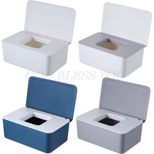 Wet Tissue Box Desktop Seal Baby Wipes Paper Storage Box Dispenser Holder Household Plastic Dust-proof with Lid Drop Shipping