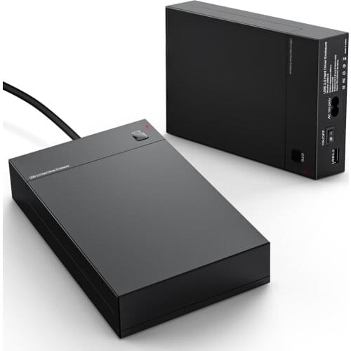 396U3 External Hard Drive Enclosure 3.5 Inch USB 3.0 to SATA III Lay Flat Hard Drive Docking Station for 2.5 3.5 inch HDD SSD