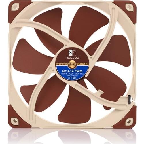 Noctua NF-A14/CPU radiator water cooling radiator fan PC computer case cooling fan 14cm 3pin / 4pin PWM mute